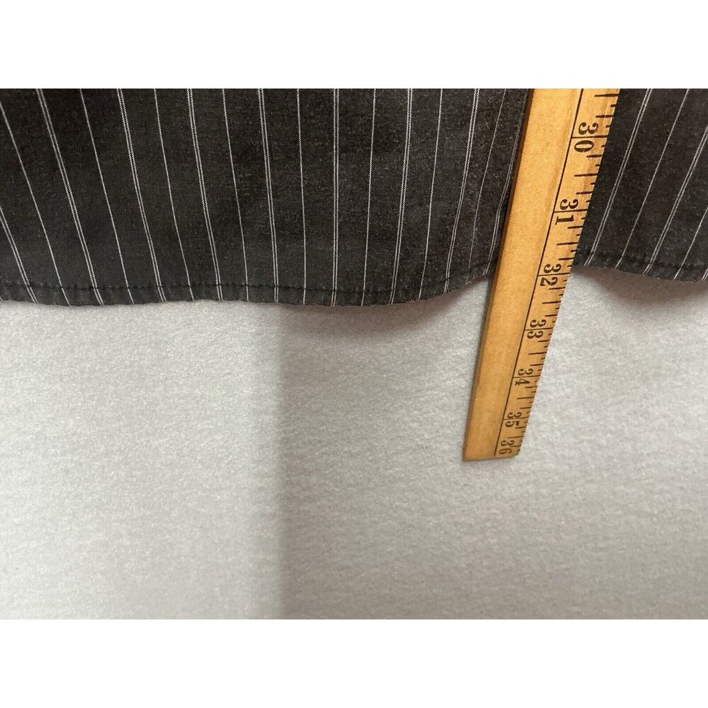 Thirty Six Red Shirt Mens XXL Button Up Long Sleeve Striped Gray Shirt - Picture 9 of 11